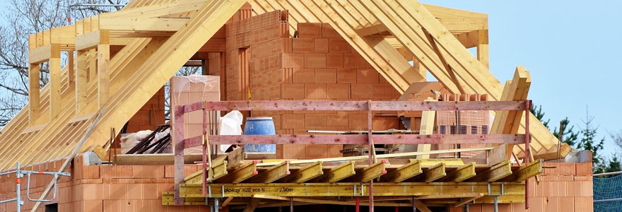 chantier d'une maison en construction